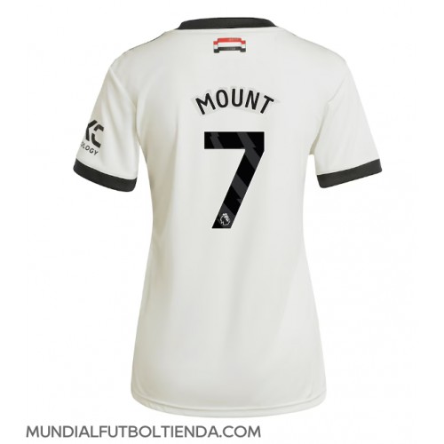 Camiseta Manchester United Mason Mount #7 Tercera Equipación Replica 2024-25 para mujer mangas cortas